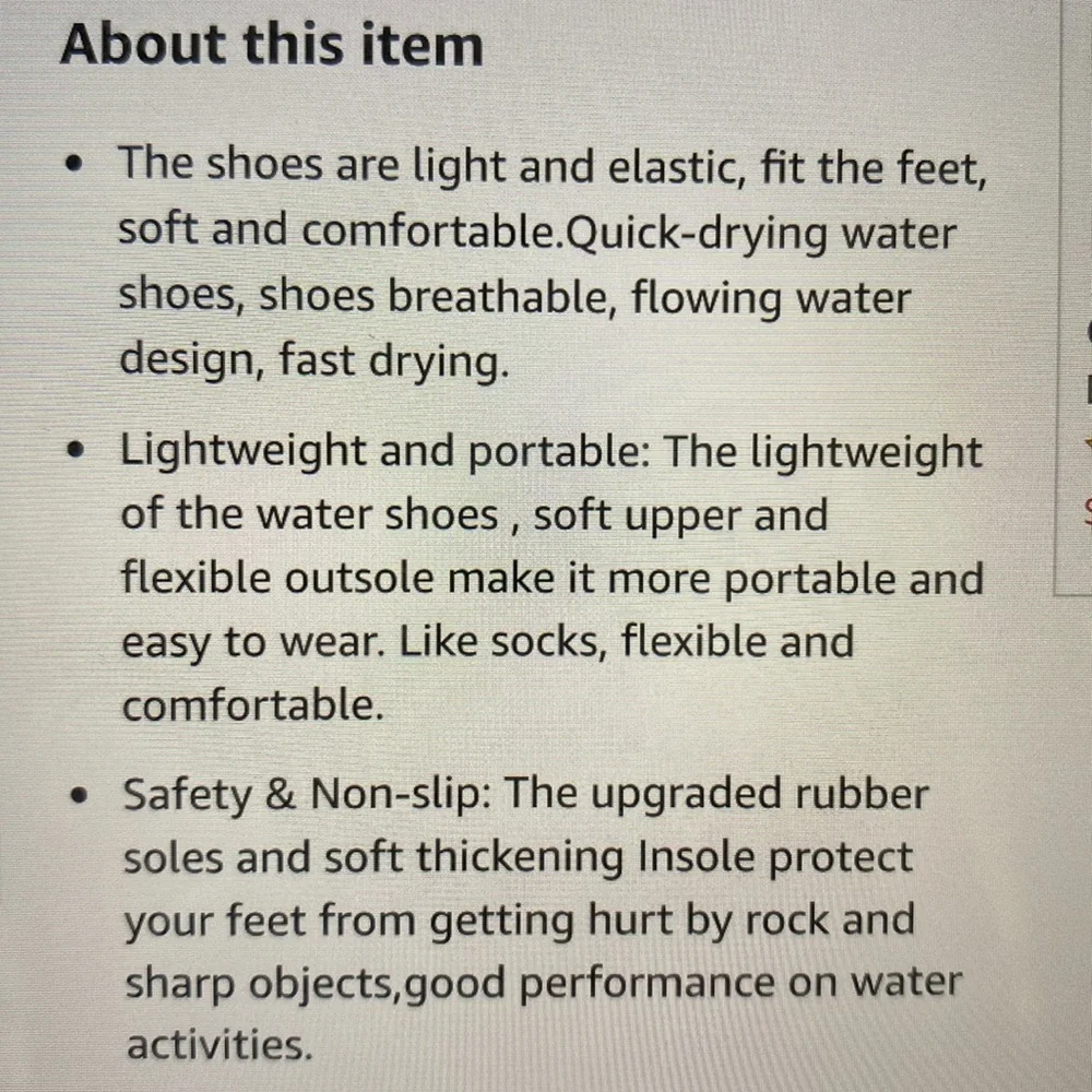 Unfen children’s water shoes. Size 2.